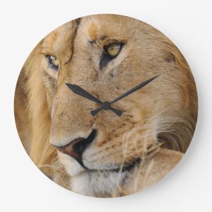 Lion Portrait Wall Clock